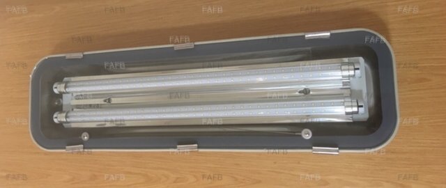 Aaa 316 stainless steel deck ip65 light with 2x led tubes £130+vat - picture 1