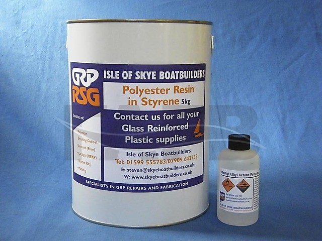 5KG POLYESTER RESIN + CATALYST FOR FIBREGLASSING - picture 1